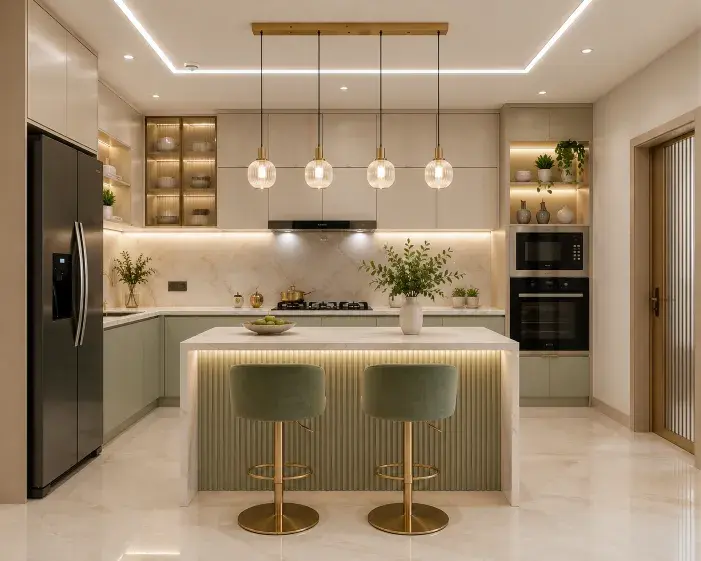 Kitchen area interior design Bangalore